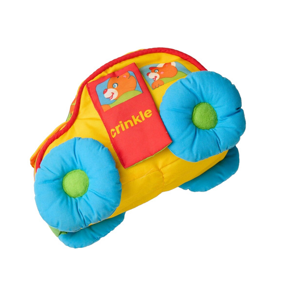 Playskool Other - Vtg Playskool Car Multicolor Educational Stuffed Plush Learning Toy for Baby